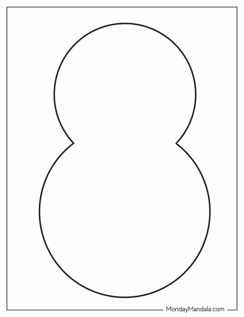 26 snowman templates (free pdf printables)